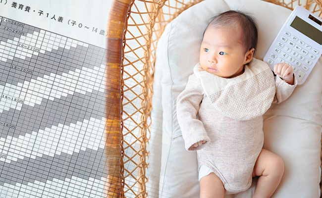 養育費算定表と赤ちゃん